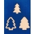 SKLEJKA #3mm Choinka 10cm  /  komplet 3szt / ramka / zawieszka/ choinka składana